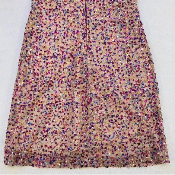 Tweeze Me, Colorful Sequin Mini Dress, Size 5 - Picture 11 of 16